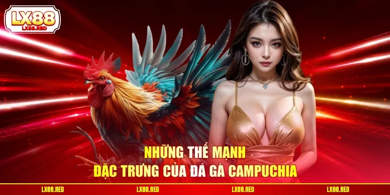 Những thế mạnh đặc trưng của đá gà Campuchia